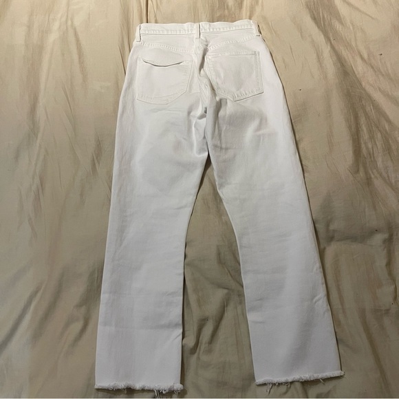 Agolde Riley High Rise Straight Crop Raw Hem Button Fly Jeans Size 27 - Picture 3 of 11